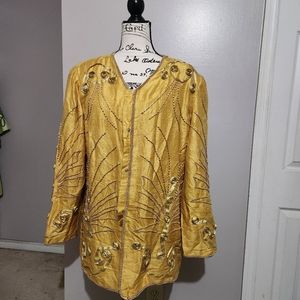 Beautiful gold embroidered jacket